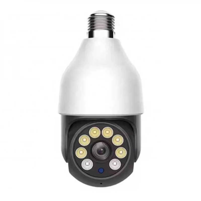 

Умная беспроводная Wi-Fi камера видеонаблюдения Tuya Ai с управлением через приложение, разрешением 2K 3MP, цоколем E27 и функцией отслеживания