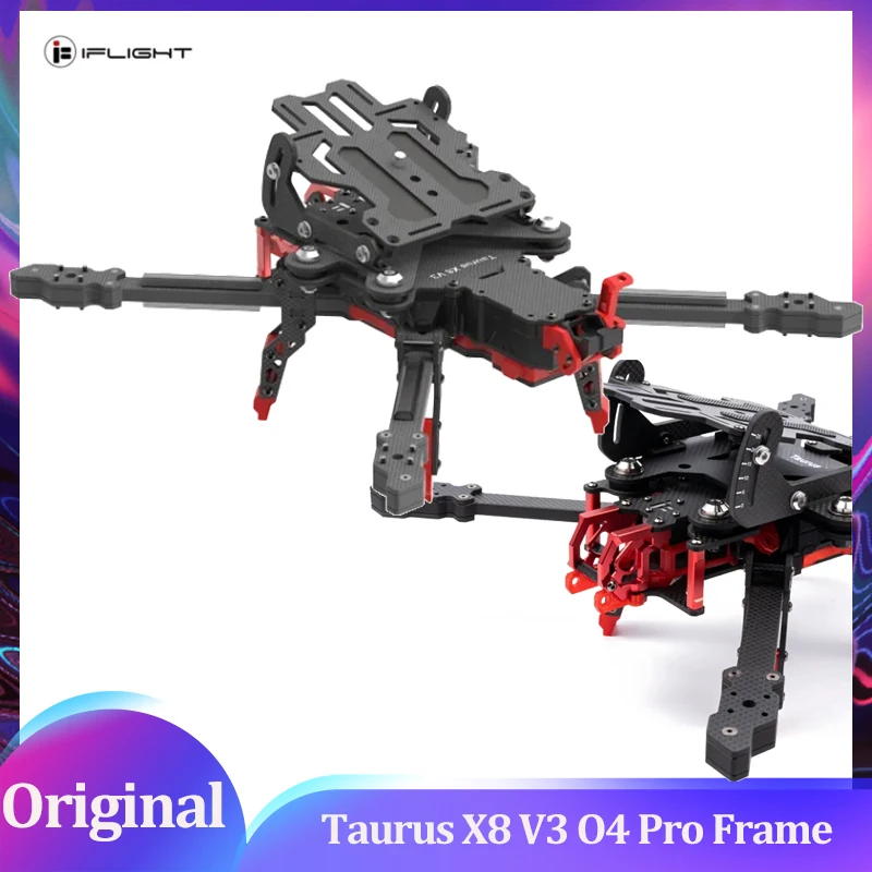 

IFlight Taurus X8 V3 O4 Pro 8inch Cinelifter Frame Kit 400mm Wheelbase with 8mm Arm for FPV RC Drone