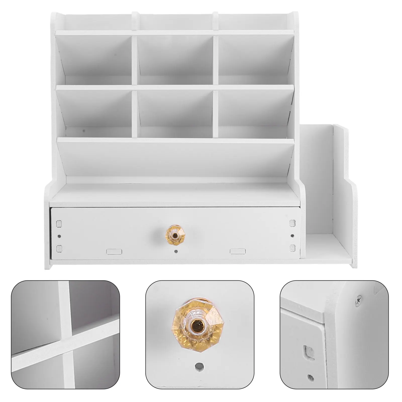 Large Capacity Desktop Pen Holder Slanted Stationery Storage Rack Organizer for Office School Desk Multifunctional Marker Stand