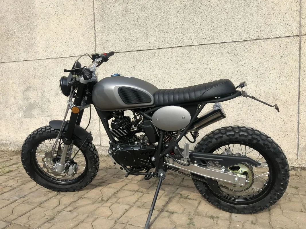 Scrambler for 125cc Euro 4 Motorcycle Petrol Motorbike Retro Style, Classic