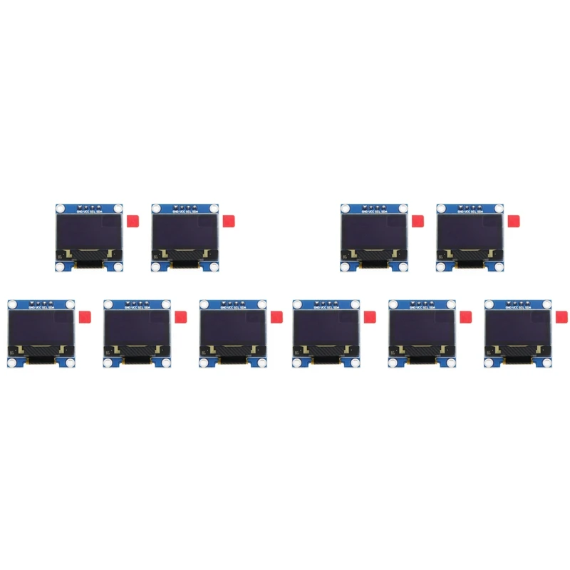 

N75R-10X 0,96-дюймовый IIC I2C последовательный GND 128X64 OLED ЖК-дисплей со светодиодной подсветкой SSD1306 для комплекта Arduino белый дисплей