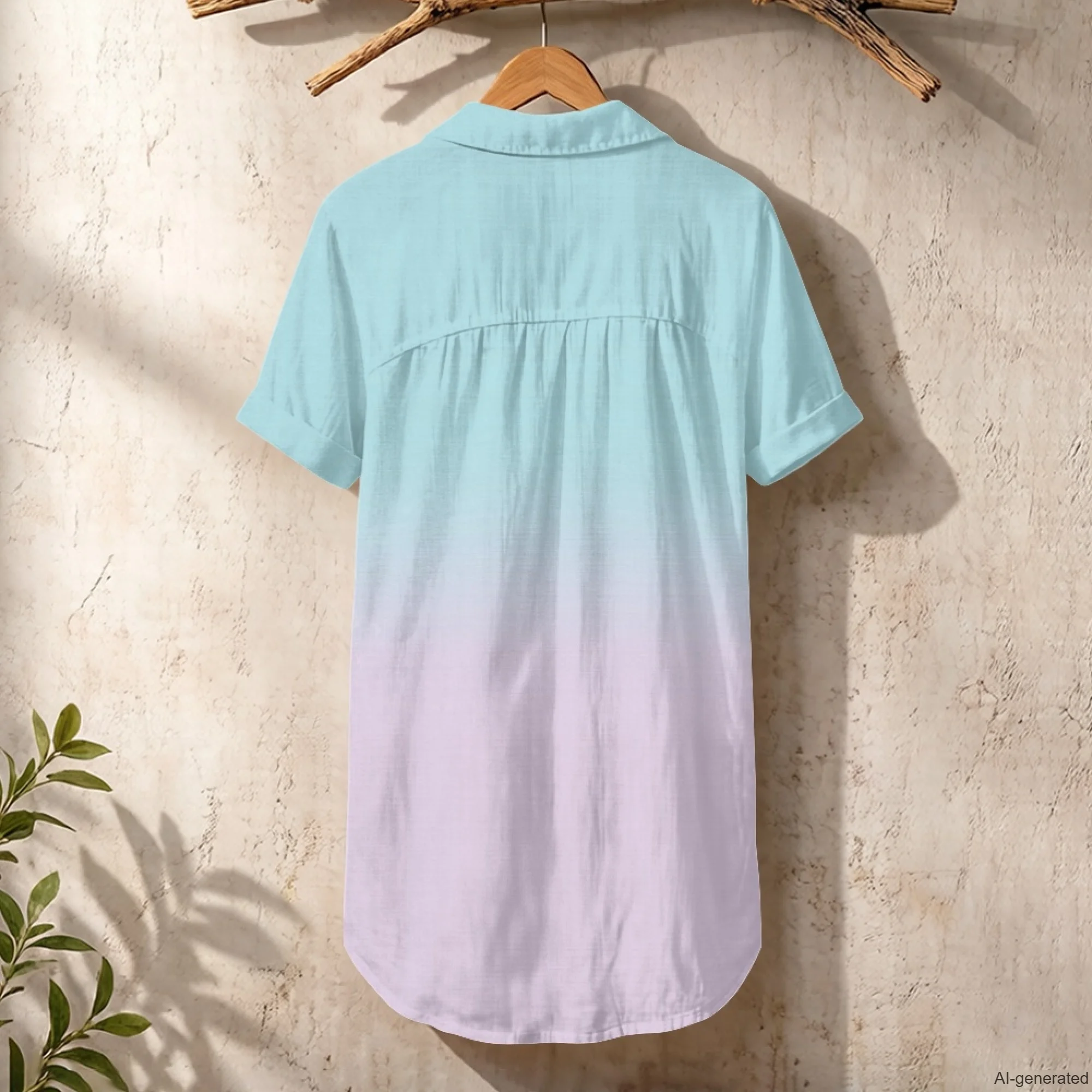 XIXIRIMIDO Summer Women's Line - Casual Loose Linen Shirt Dress 评论和价格