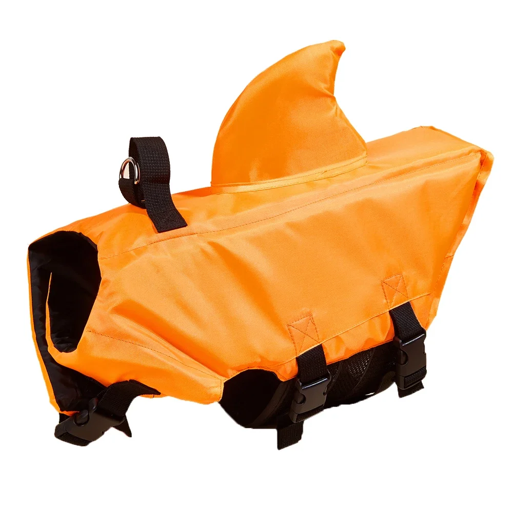 Haifischflossen-Schwimmweste für Hunde, verbesserte Auftriebskraft, Schwimmbekleidung für kleine Hunde, Sicherheitsweste mit Griff zum Surfen für Hunde_voghion.com