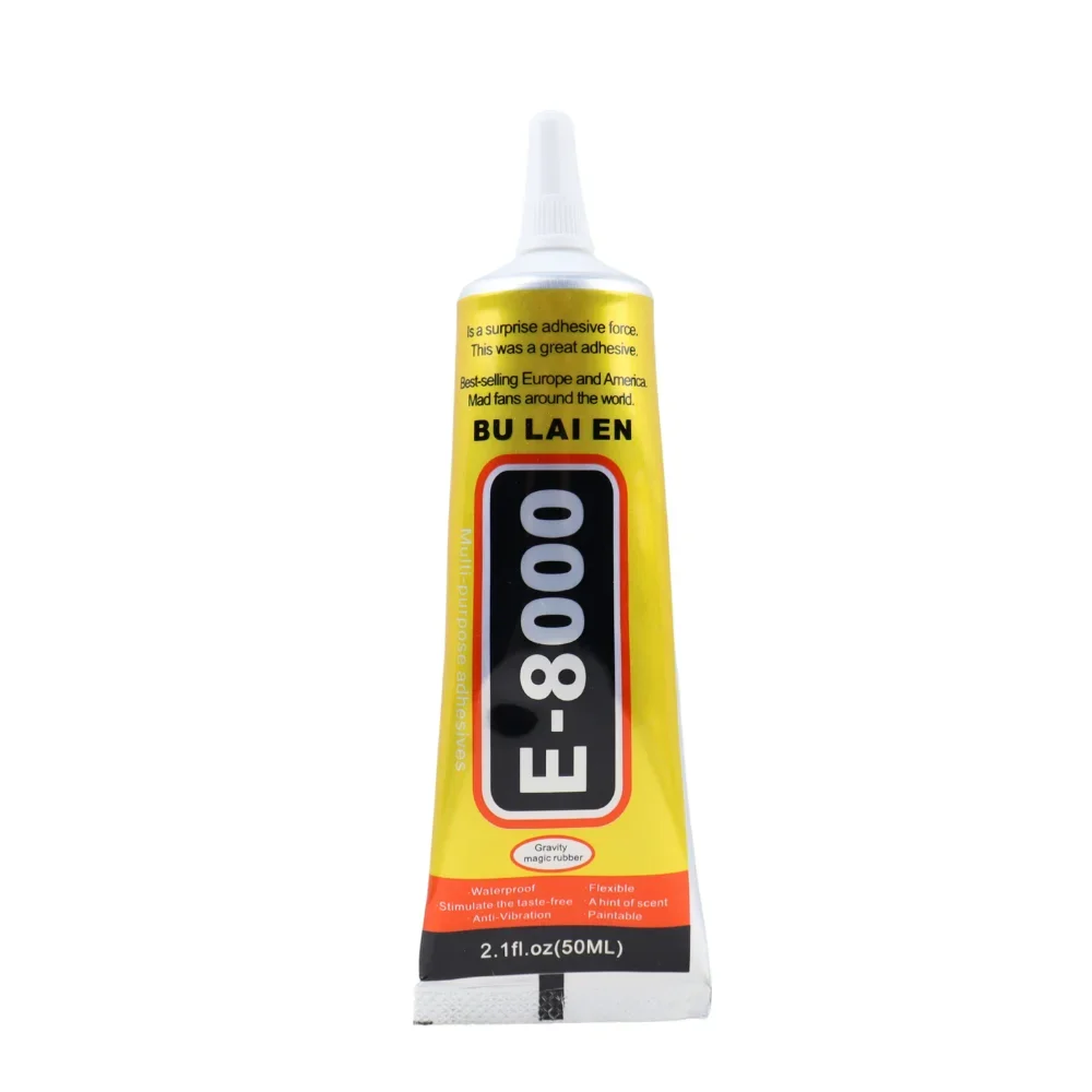 E8000 Clear Contact Phone Repair Adhesive E-8000 Fabric Cloth Multi-Purpose Glue with Precision Applicator 15ML 25ML 50ML 110ML