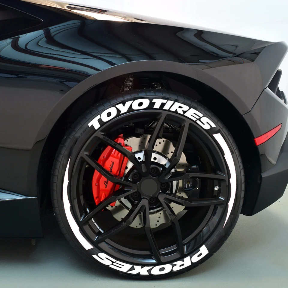Permanent Tire Lettering Sticker TOYO 1.20\
