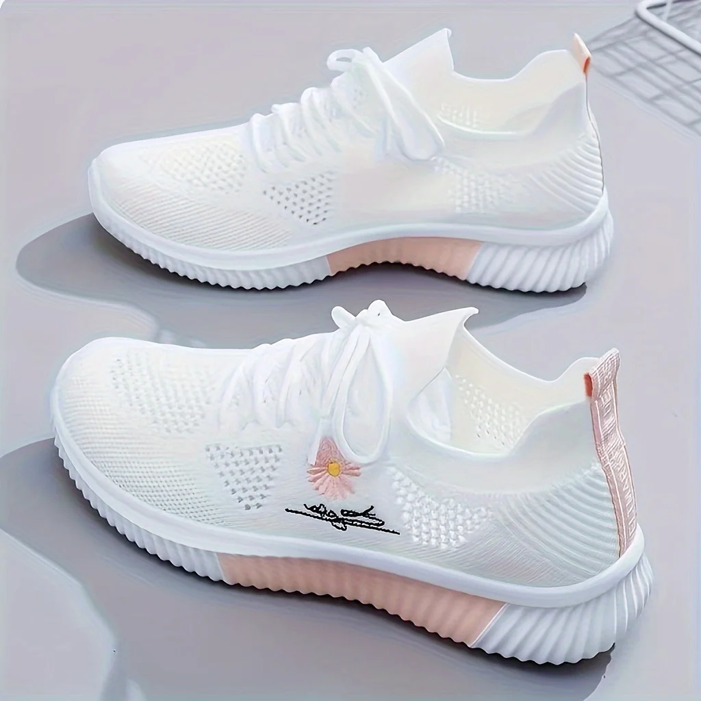 Lightweight & Stylish Women's Low Top Sneakers - All-Season, Breathable Sports Shoes for Running, Gym, and Casual Wear