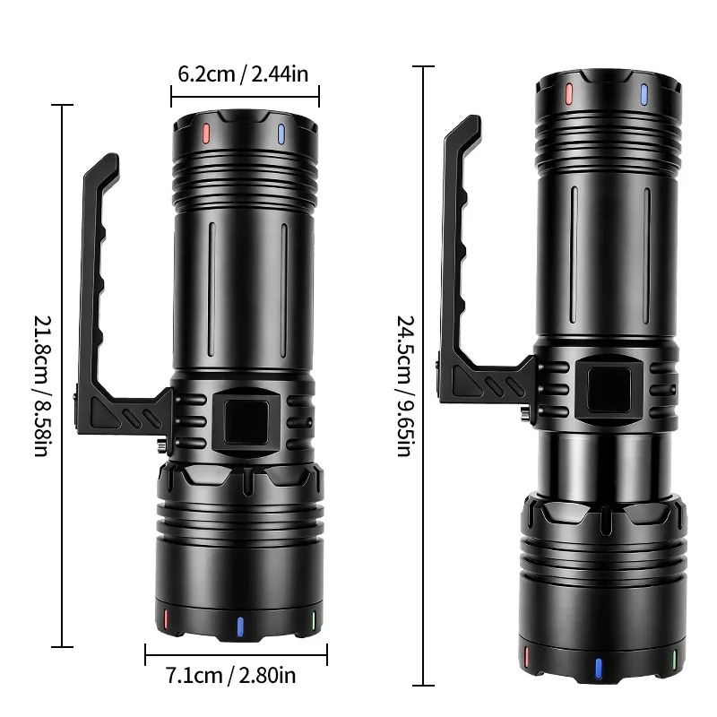 JIASHUAIXIN New XHP360 tail LED multi-source super bright high-lumen flashlight with 9500LM output