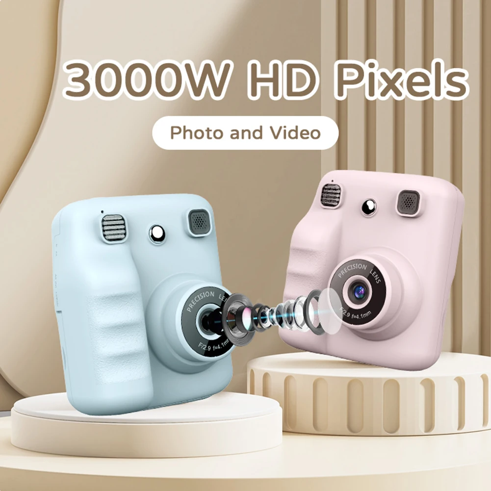 

A29 Instant Print Camera 2.4 Inch IPS Screen 1080P HD Digital Camera Portable Camera Toy with Print Paper Camera Birthday Gifts