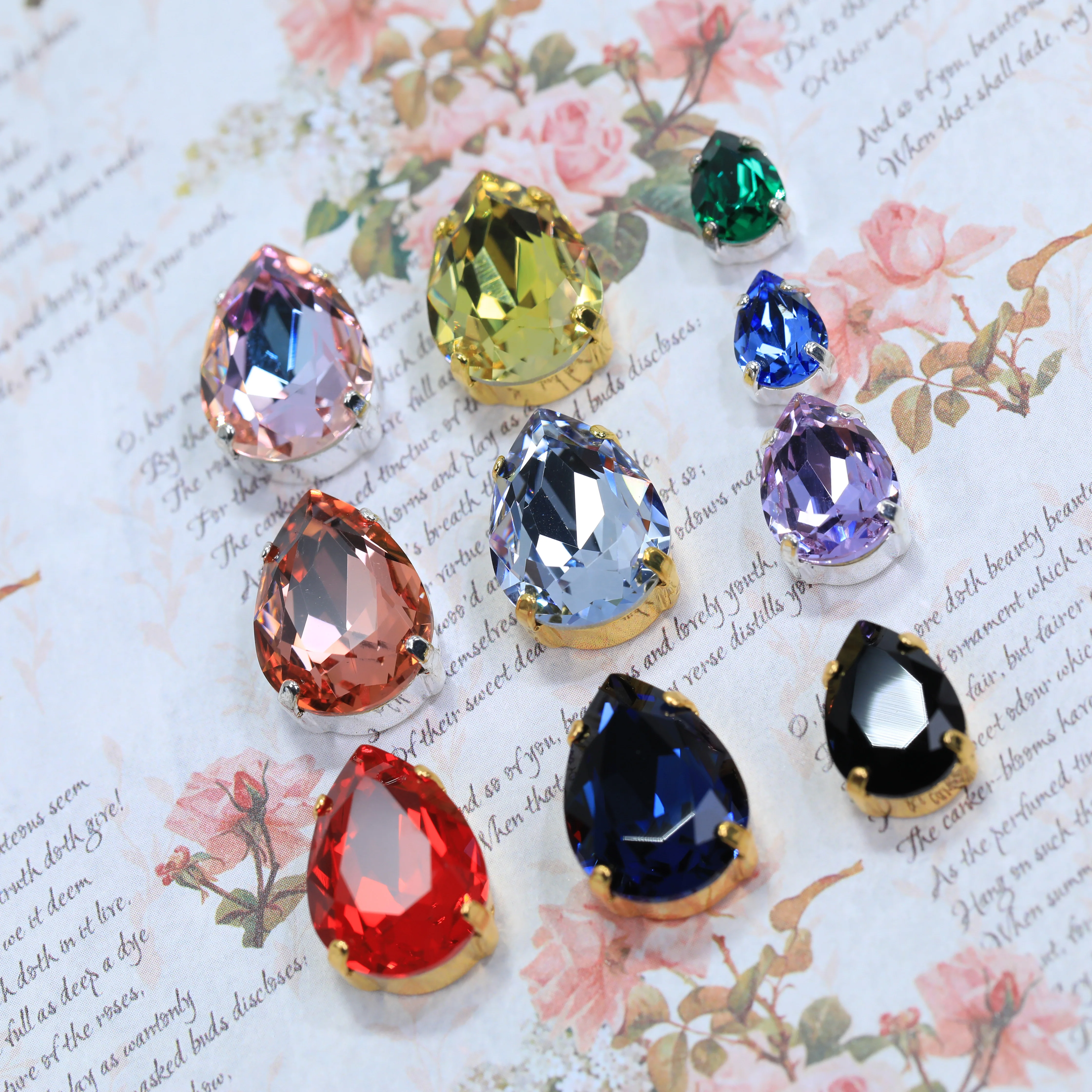 Bling Teardrop Rhinestones 6