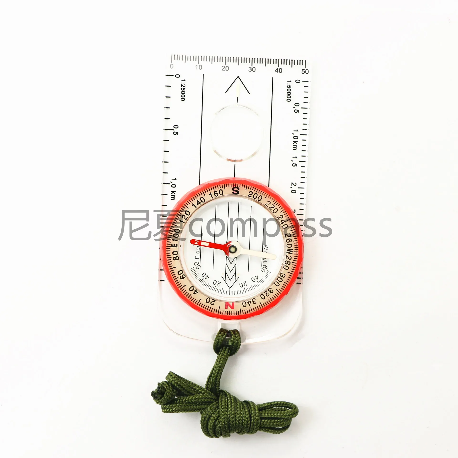 Manufacturers Multifunctional Compass North Needle with Map Scale Outdoor Orientation