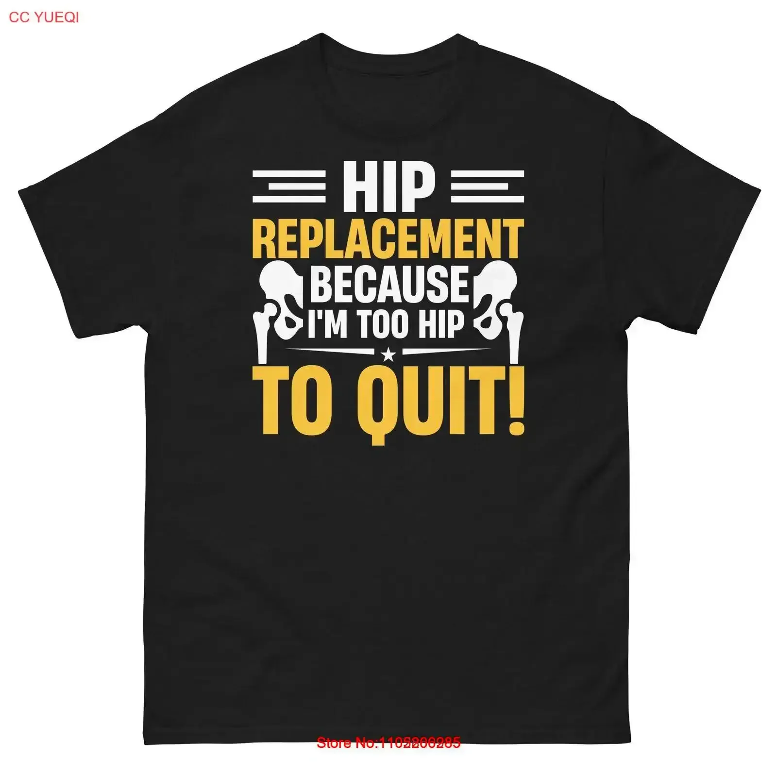 Hip Replacement Because I m Too to Quit Physical Therapy Men's Classic T Shirt vintage Washed fashion Casual Breathable