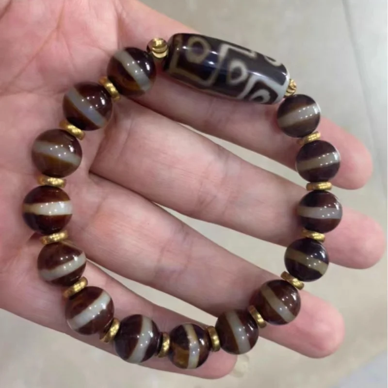 التبت الطبيعي سوار وينوان ملفوف بالحرير ، ثلاثة عيون ، عقيق ، صيدلي لاوتيانتشو في الخط الأول #2