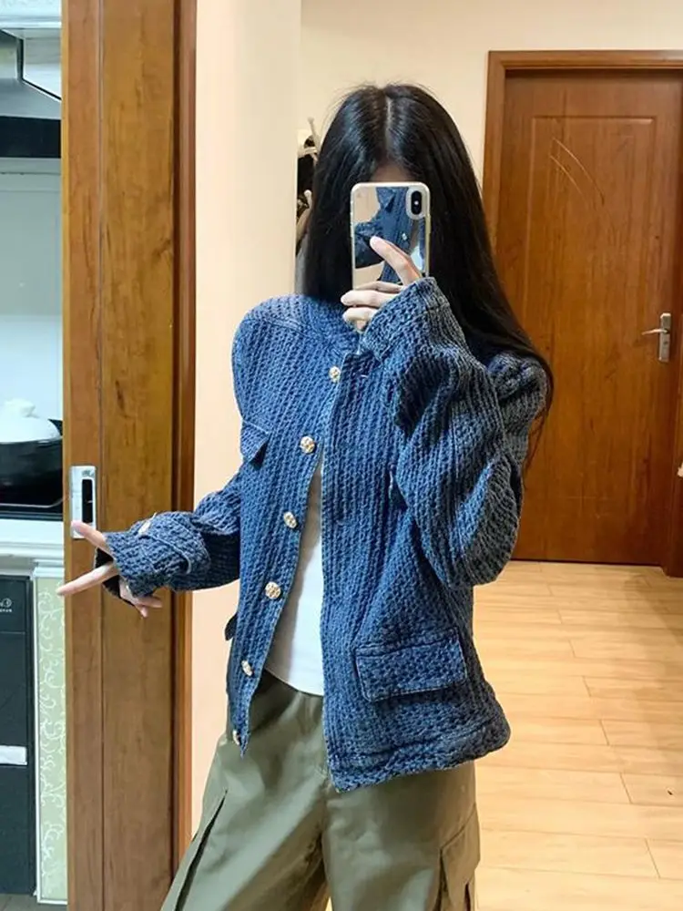 Fragrant Denim Short Jacket Women's Spring And Autumn 2026 New  Explosion Coats