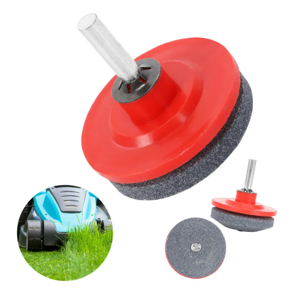 /Lawn /Mower /Sharpener 50mm Silicon Carbide Grinding Stone For Power Drill Garden Tool Rotary Mower Sickle Bar Maintenance