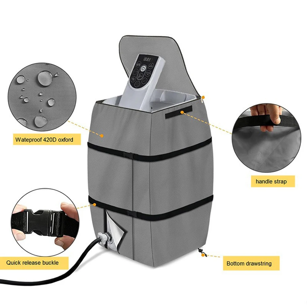 43x38x54cm Inflatable Spa Water Heater Pump Cover For Duty Weatherproof Hot Tub Spa Heater Pump Cover Outdoor Pool Parts