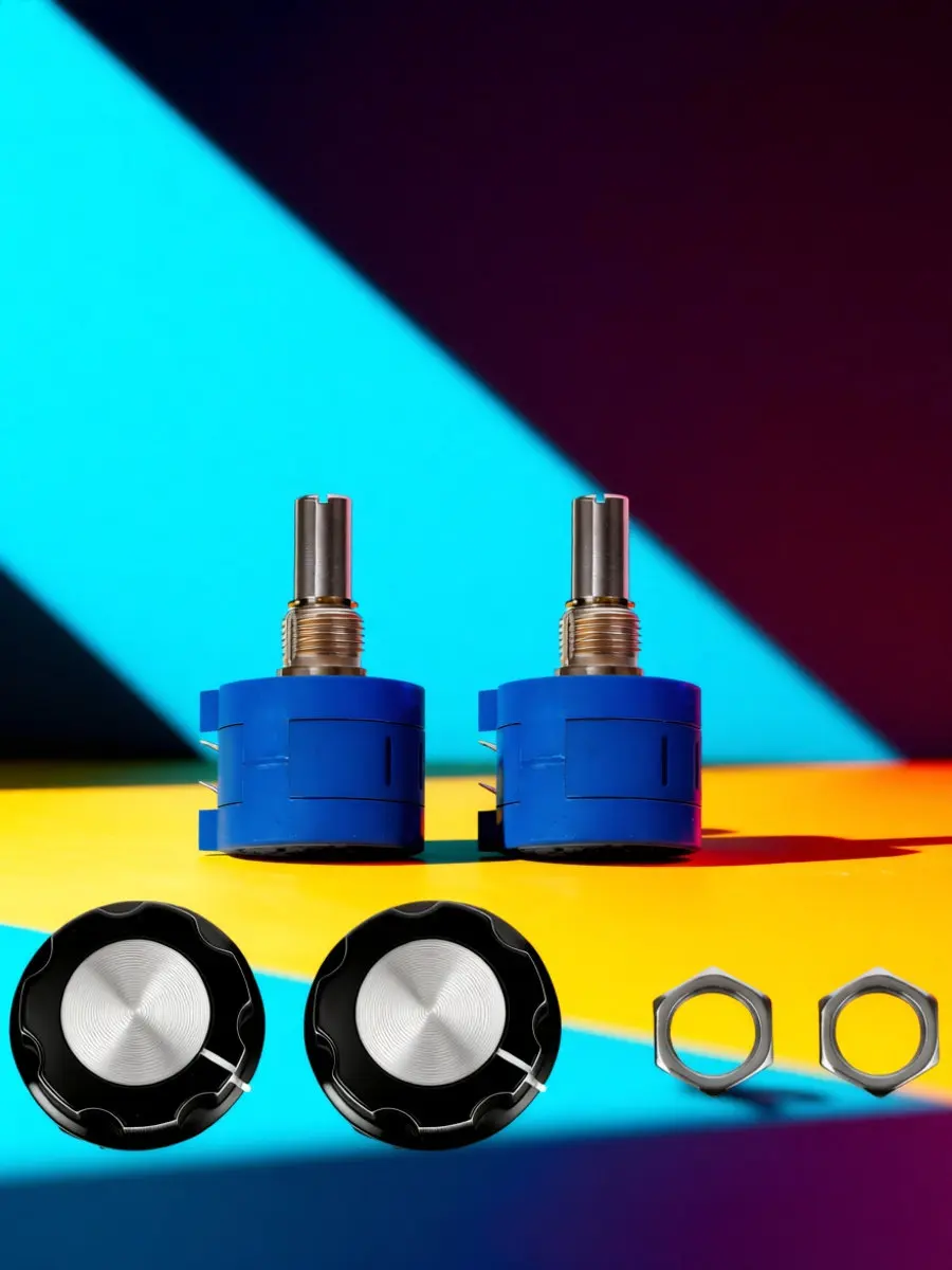 1Set Potentiometer Rotary Plastic Durable 103L 10k Knobs Precise Resistance Adjustment Electrical Appliance Speed Control