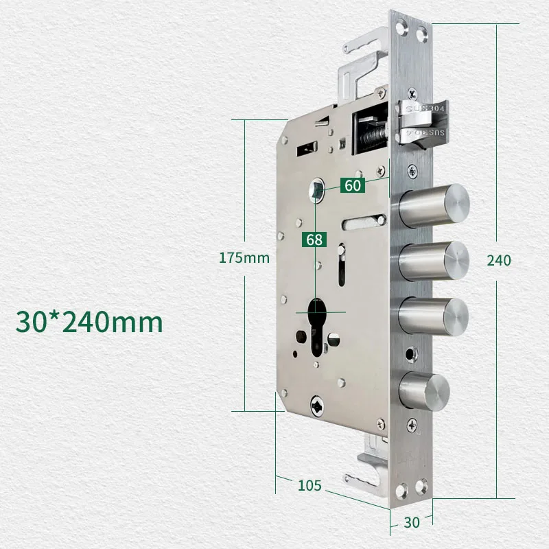 Stainless Steel Security Door Lock Body Smart Fingerprint Lock Body For Anti-theft And 6068 Fingerprint Lock Body Accessories