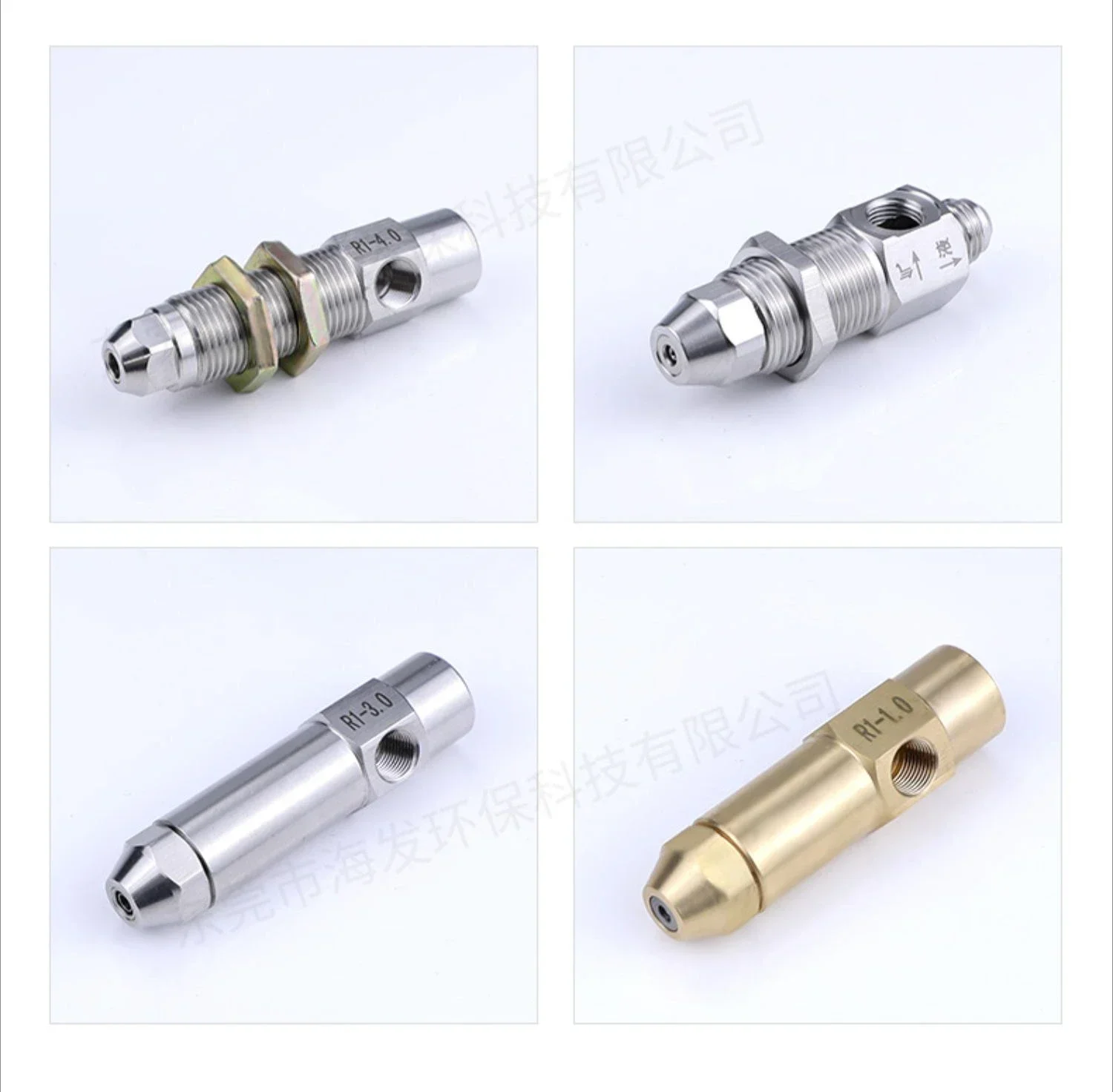 Aço inoxidável latão sifão atomização de ar bico combustível cabeça queimador acessórios bico combustível