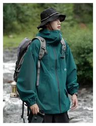 Veste d'assaut imperméable Rainstorm pour homme, équipement de camping, trois en un, séchage rapide, marque américaine, veste violette