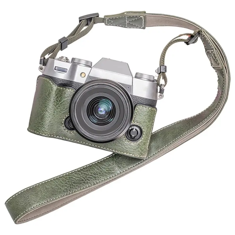 

FULL-For Fujifilm XT50 Camera Protective Case Cover Accessories Handmade Pu Leather For Fujifilm X-T50 Camera