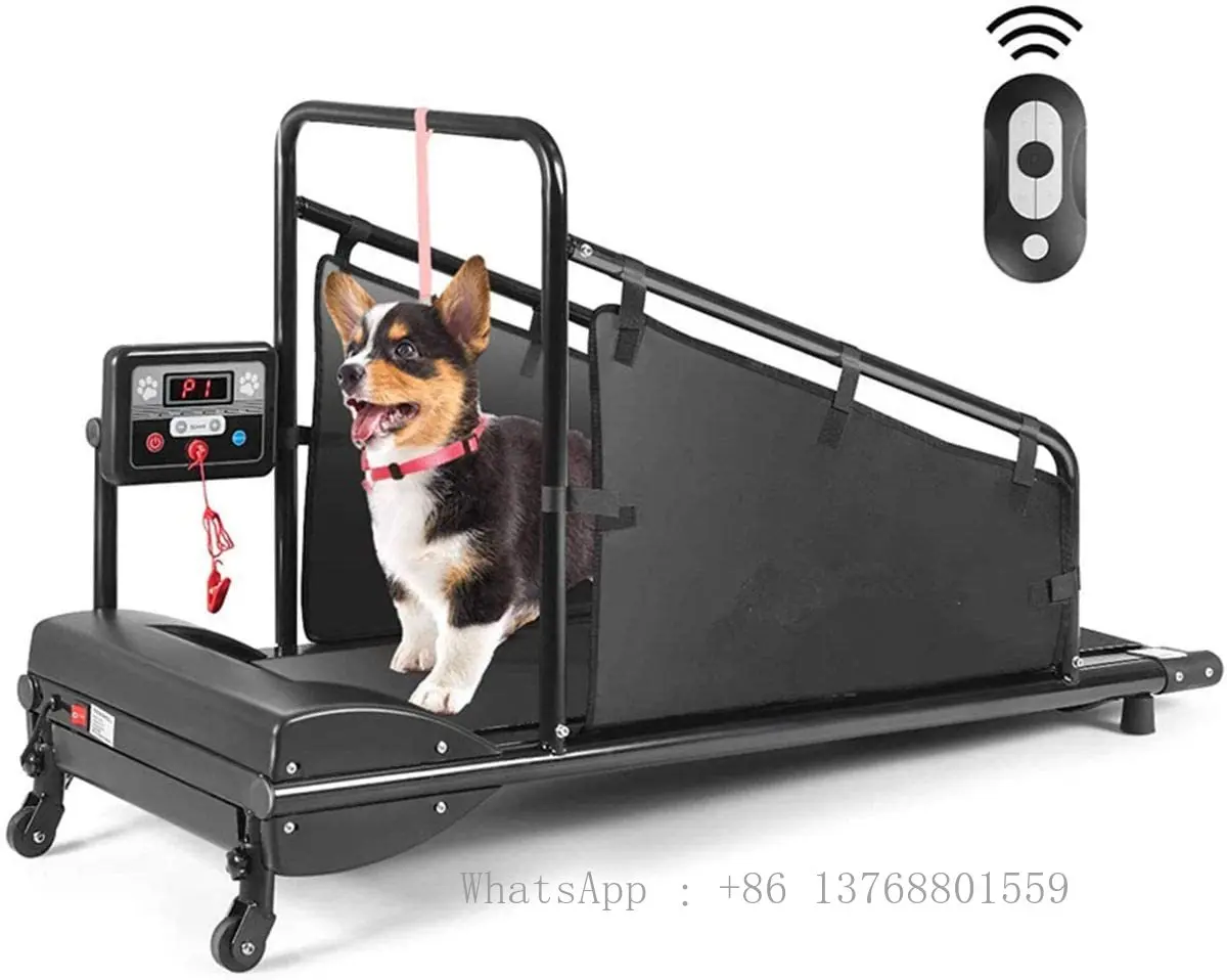 Dog Treadmill Pet Running Machine For Small/Medium-Sized Dogs Indoor Exercise Pet Fitness Equipment With Remote Control Black