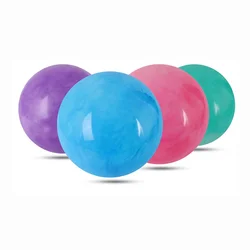 Bouncing Balls Beach Clap Ball Inflatable Colorful Cloud Stretch Ball for Children Outdoor Playing 4pcs 15cm (Random Color)