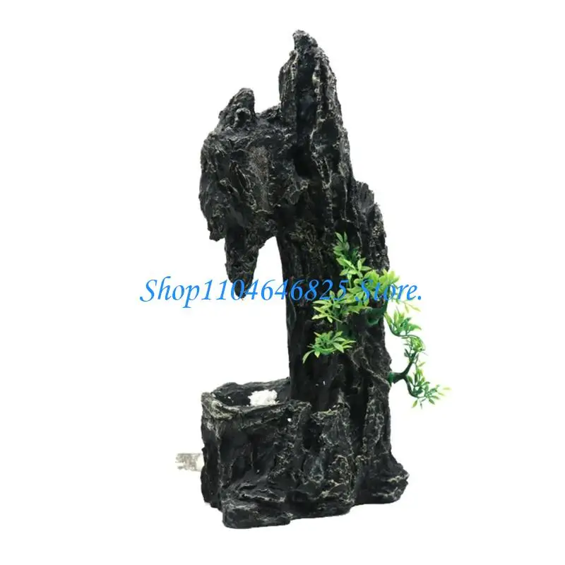 

Fishtank Artificial Plant Landscape Fish Tanks Decorations for Aquariums Terrarium Shrimp Waterfall Ornaments Habitat