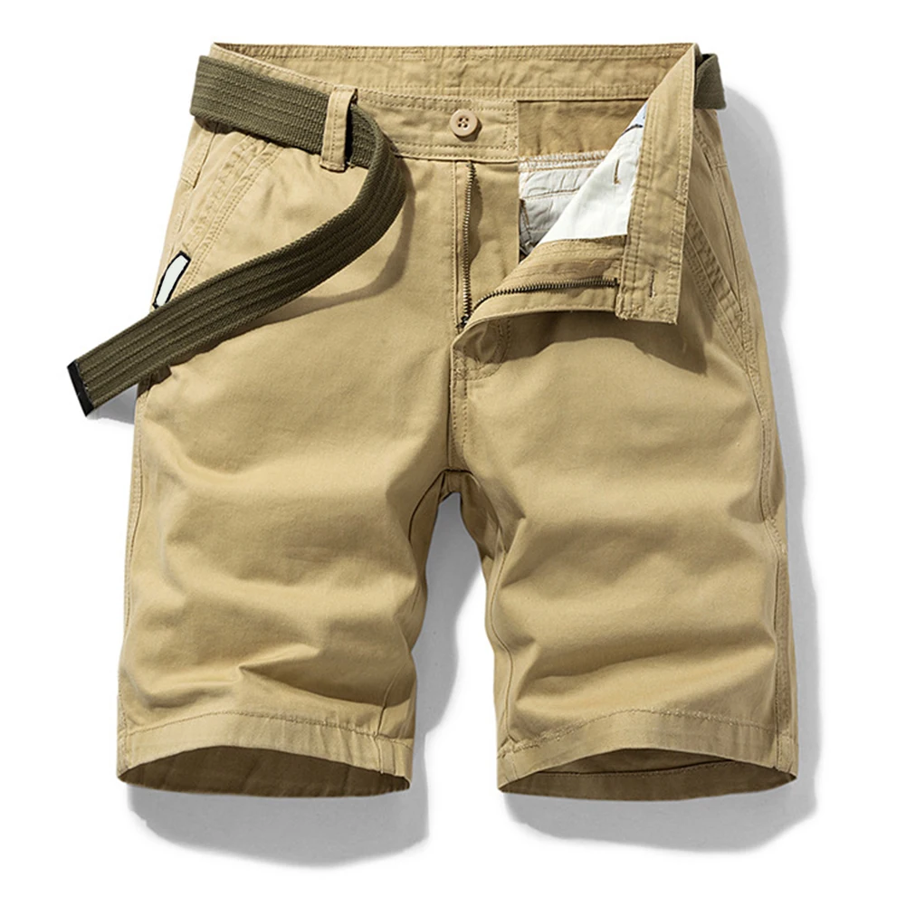 Mens Straight Pants Loose Casual Pockets Trendy Shorts Breathable Simple Sports