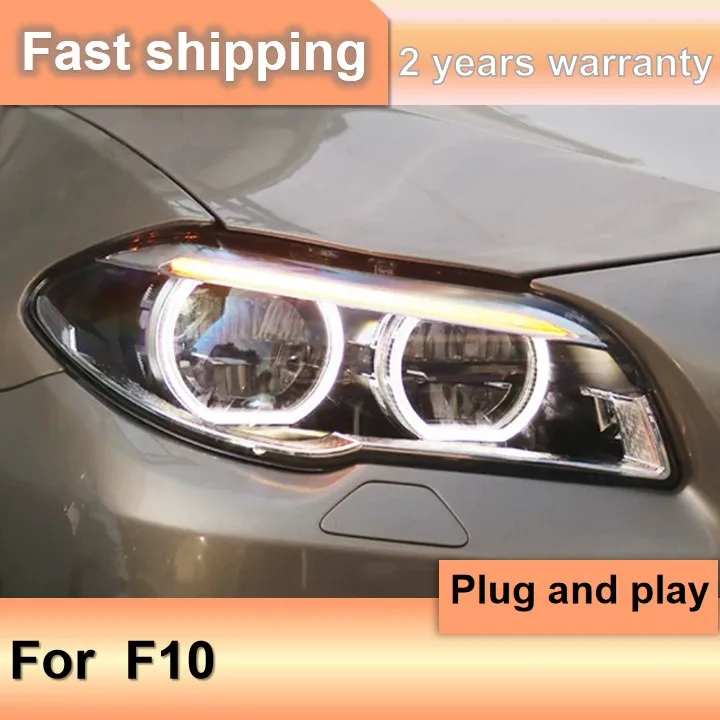 

Car Accessories for BMW F10 Headlight 2010-2016 5 Series Head Light BMW 520i 525i 530i DRL Turn Signal Low High Beam Project
