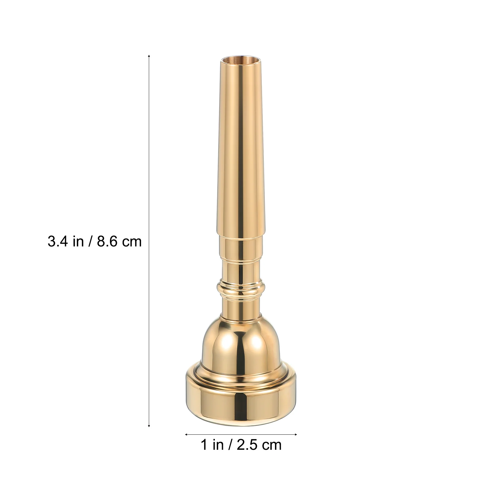 

Trumpet Mouthpiece Brass Material Standard Size Clear Sound Portable Pocket Friendly Ideal Gift for Beginners and Pros