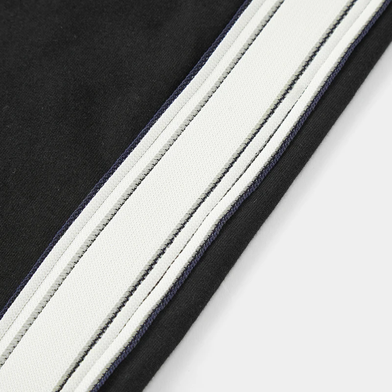 Semir Men Pants Home Wear Vintage Sporty Knit Color Block Webbing Drawstring Elastic Top 2026 Summer Wear