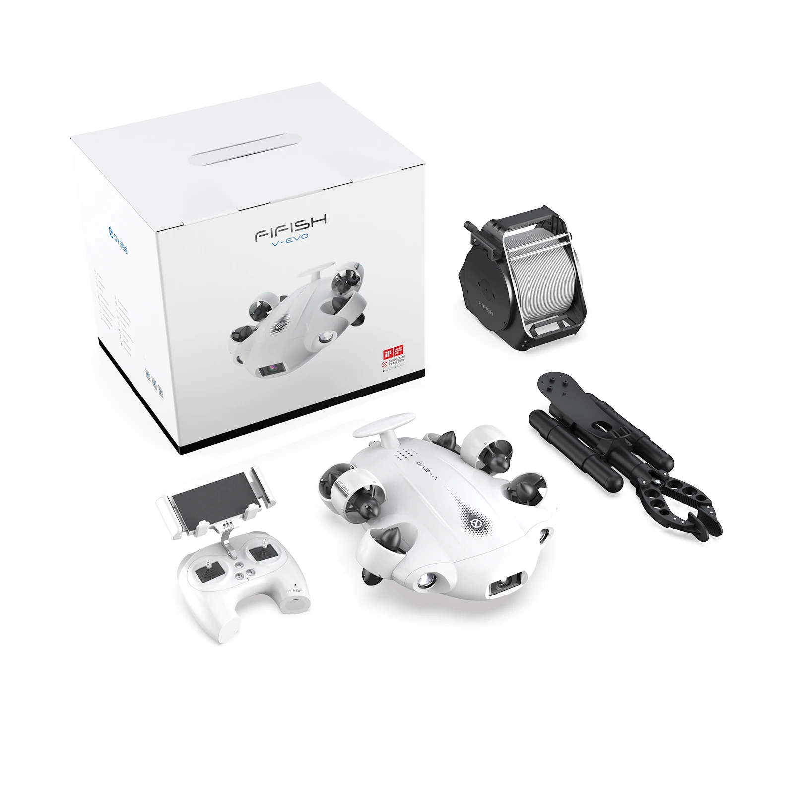 Hot Fifish V-evo AI Visual Fish Exploration Robot 4K HD Underwater Camera With Floating Stop Lock  Intelligent Shooting Features