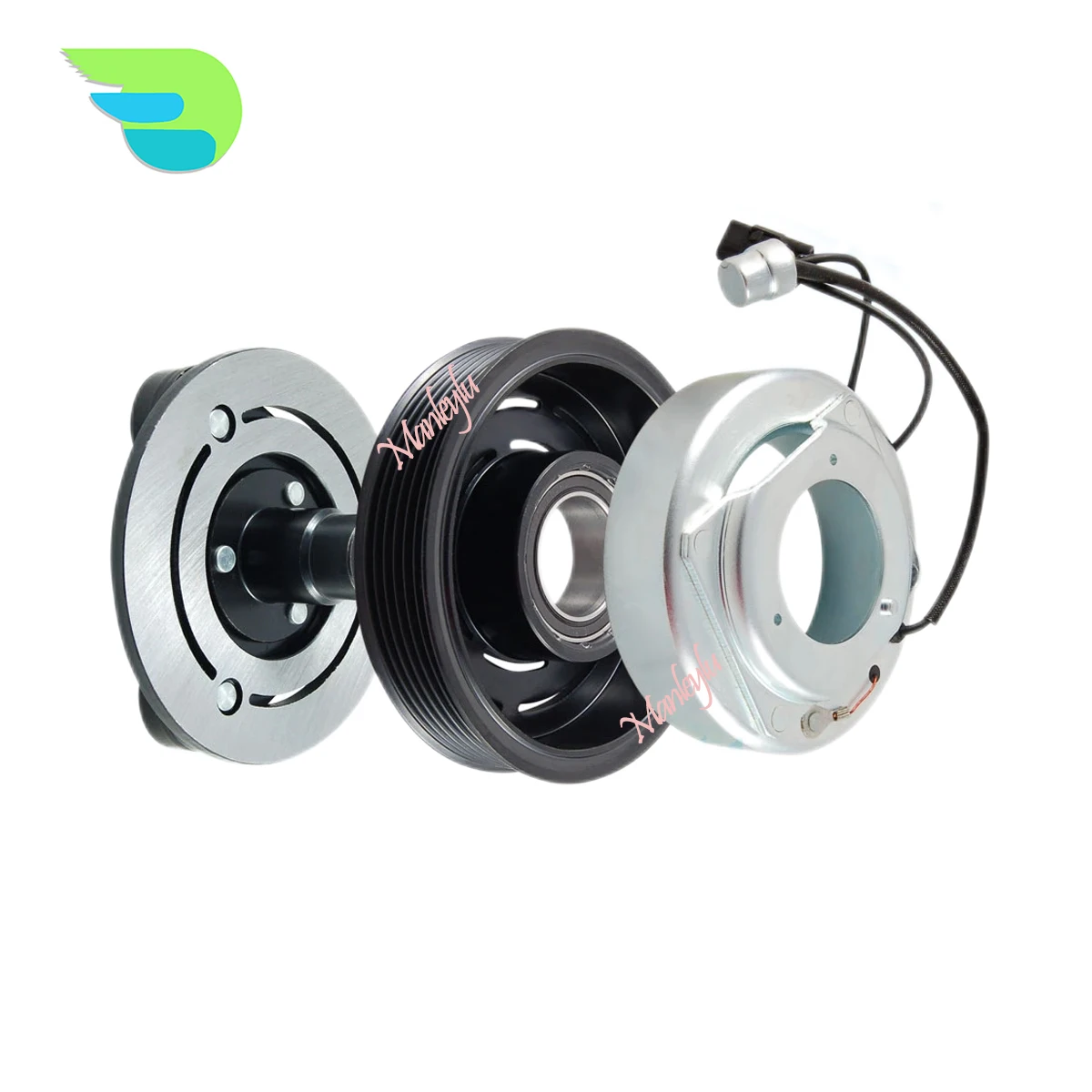 AC A/C Compressor Clutch Assembly Pulley for Mazda 2 DE 1.3 1.5 D65161450G D65161K00D D65161450H D65161K00B