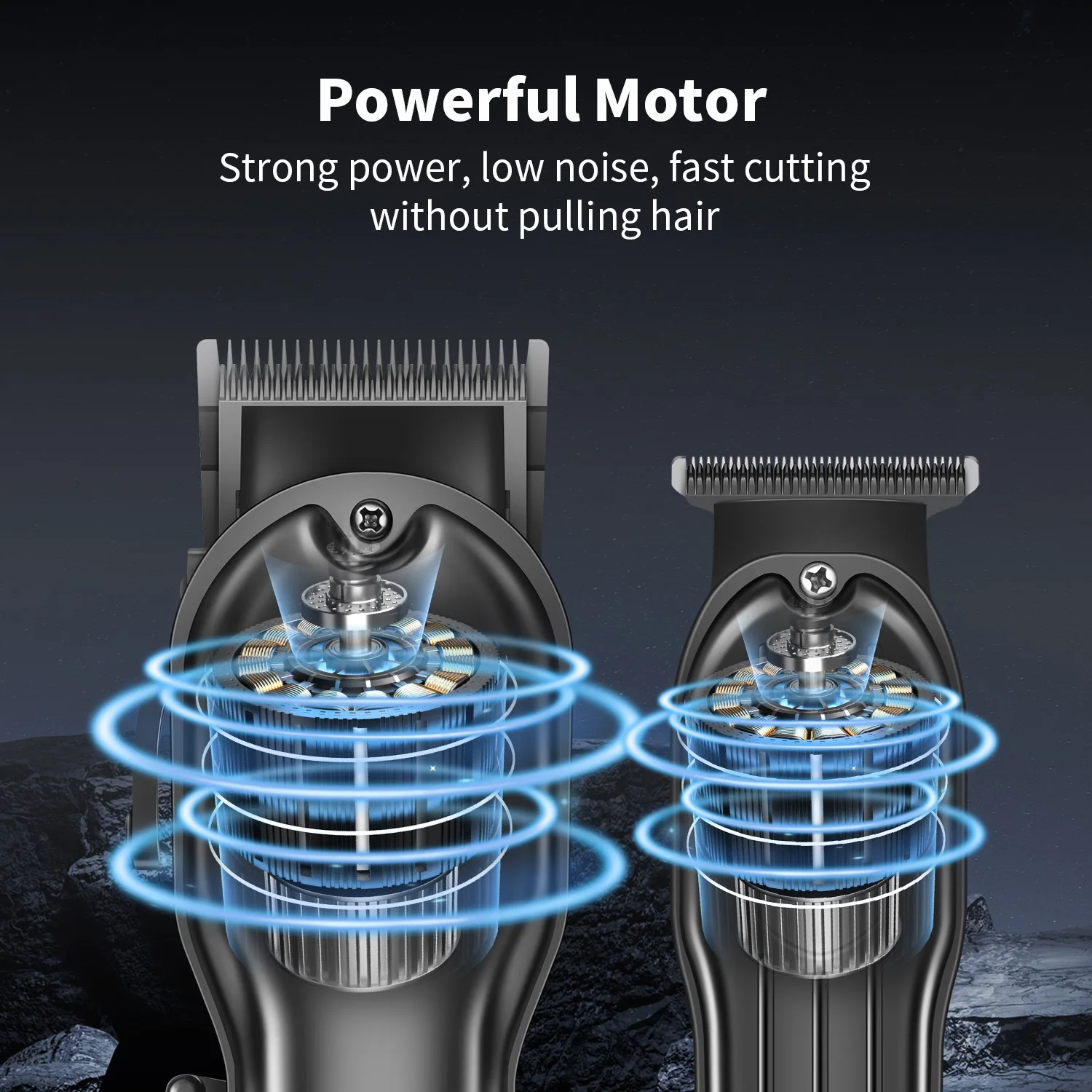 HIENA مشابك الشعر الكهربائية المحمولة اللاسلكية الشعر أداة تهذيب اللحية عدة المهنية صالون حلاقة آلة قطع الشعر مقص الشعر