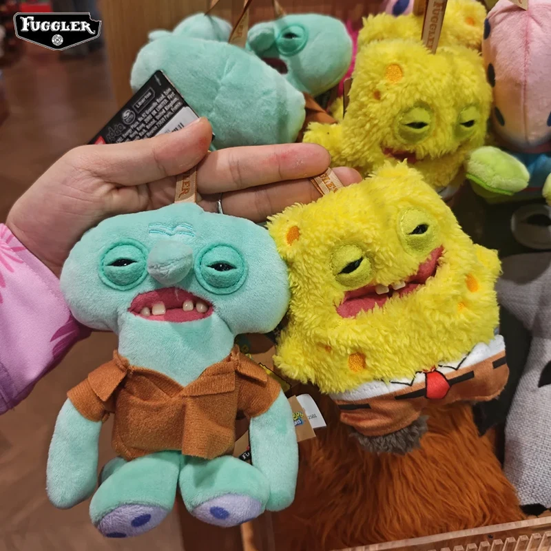 SpongeBob SquarePants Fuggler Patrick Star Plush Keychain Sheldon J. Plankton Squidward Tentacles Gary Stuffed Toys Keychains