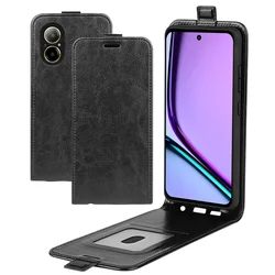 Realme C67 4G C75 C63 C61 Flip Vertical Leather Case Retro Card Holder Full Cover For Realme C75 C63 C67 C61 4G Phone Funda Bags