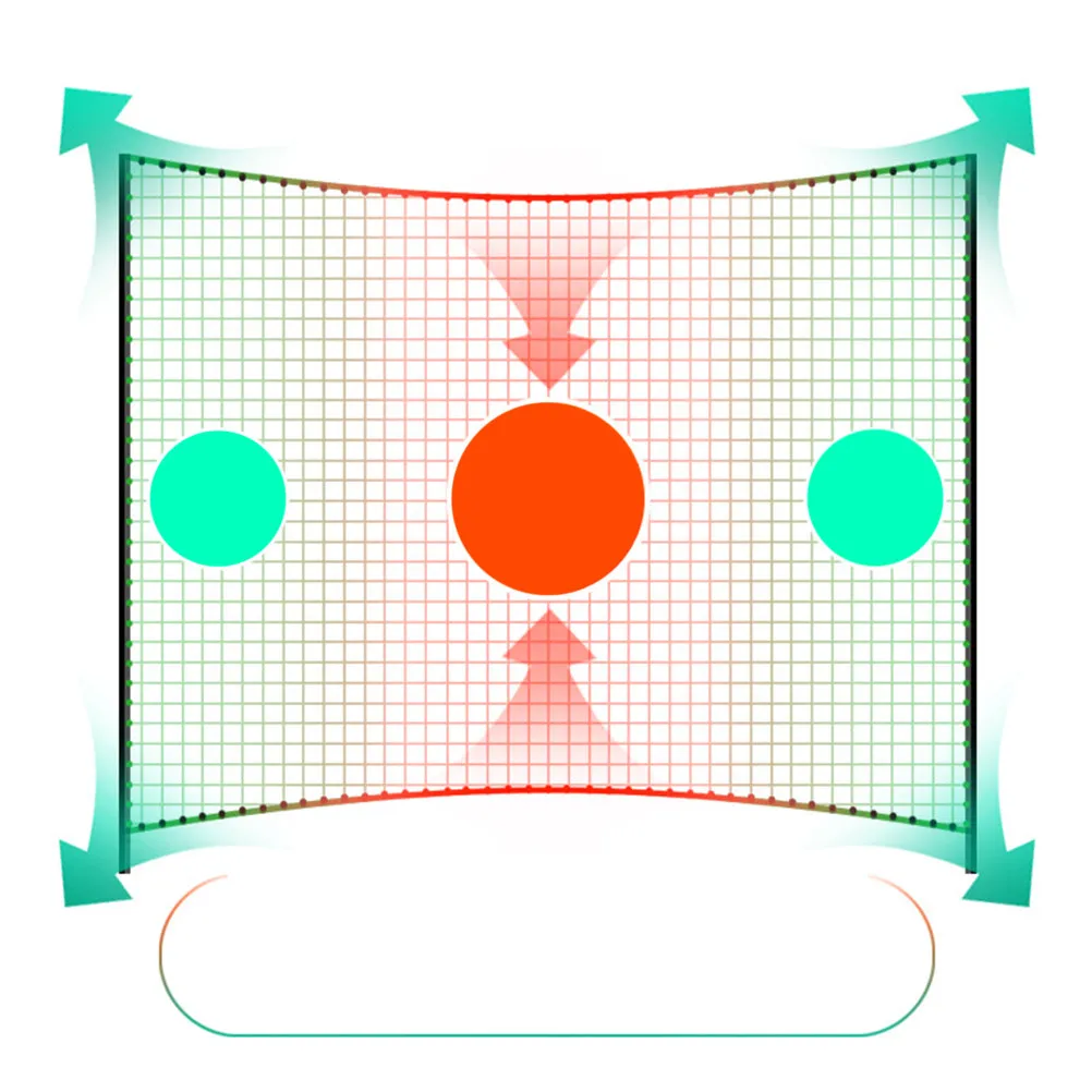 Golf Training Net Green Hemmed Edges With Stickers Security Mesh For Stairs Safety Barrier Course Netting Protecting Mesh