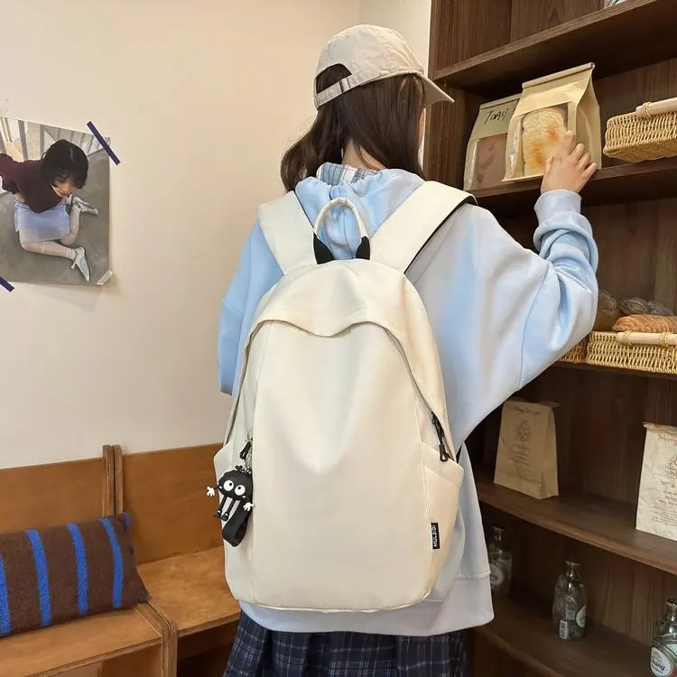 Bapa mimetico leggero per uomini e donne Studenti universitari Viaggia Resistente tessuto di bue Chiusura con cerniera Faionable Kor...