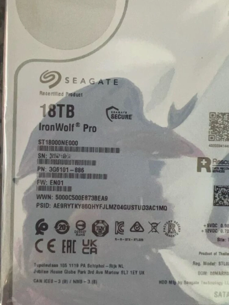 FRO IronWolf Pro 18 تيرابايت 7.2K 6G 3.5 SATA Destroyer - ST18000NE0000 NAS