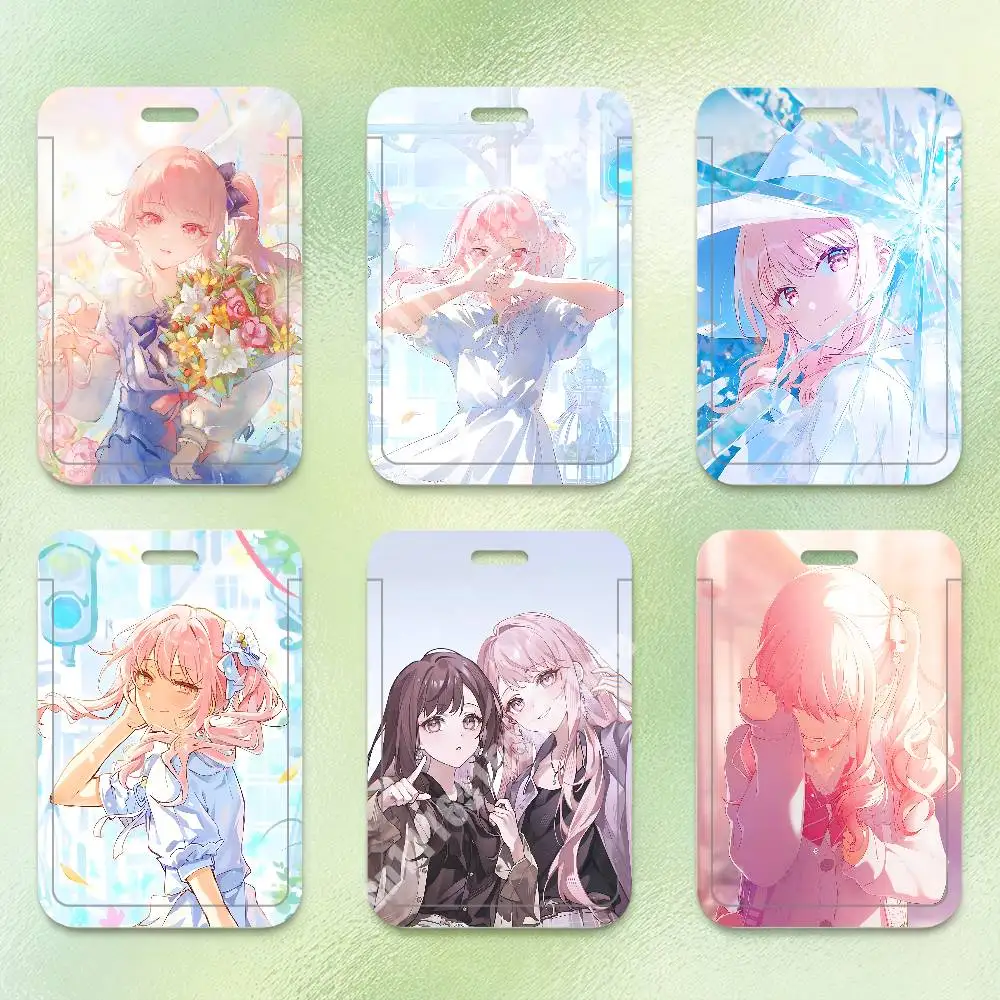 Akiyama Mizuki P-Project Sekai P-PJSK Plastic Card Holder Worker ID Card Clear Transparent Employee Visitor Pass