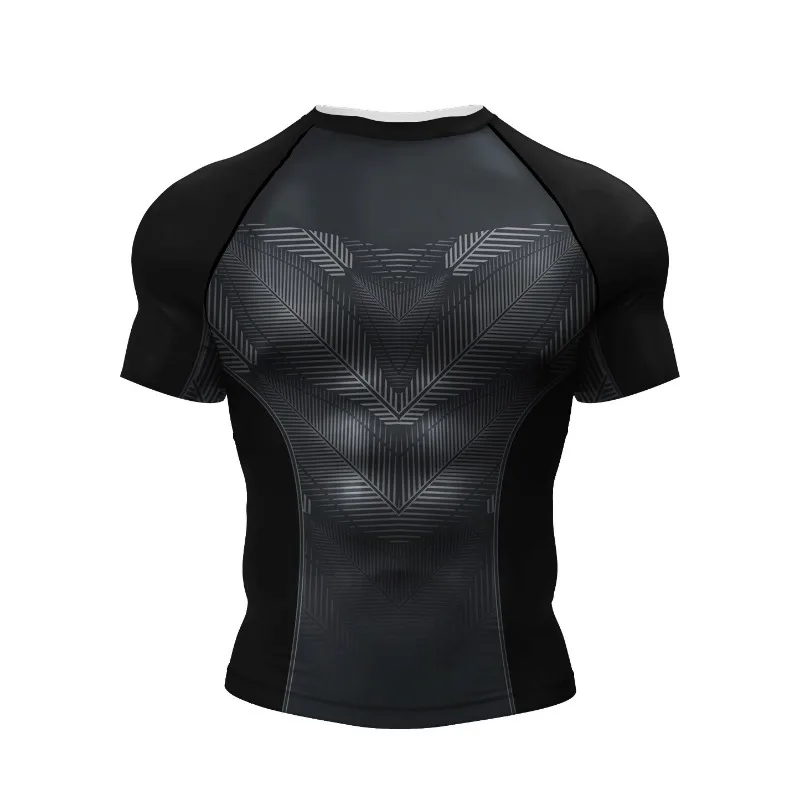 2026 New Bjj Shirts jiu jitsu kickboxing Training Rashguard Polyester Spandex Compression Sublimation Sports Fitness Gym Blouses