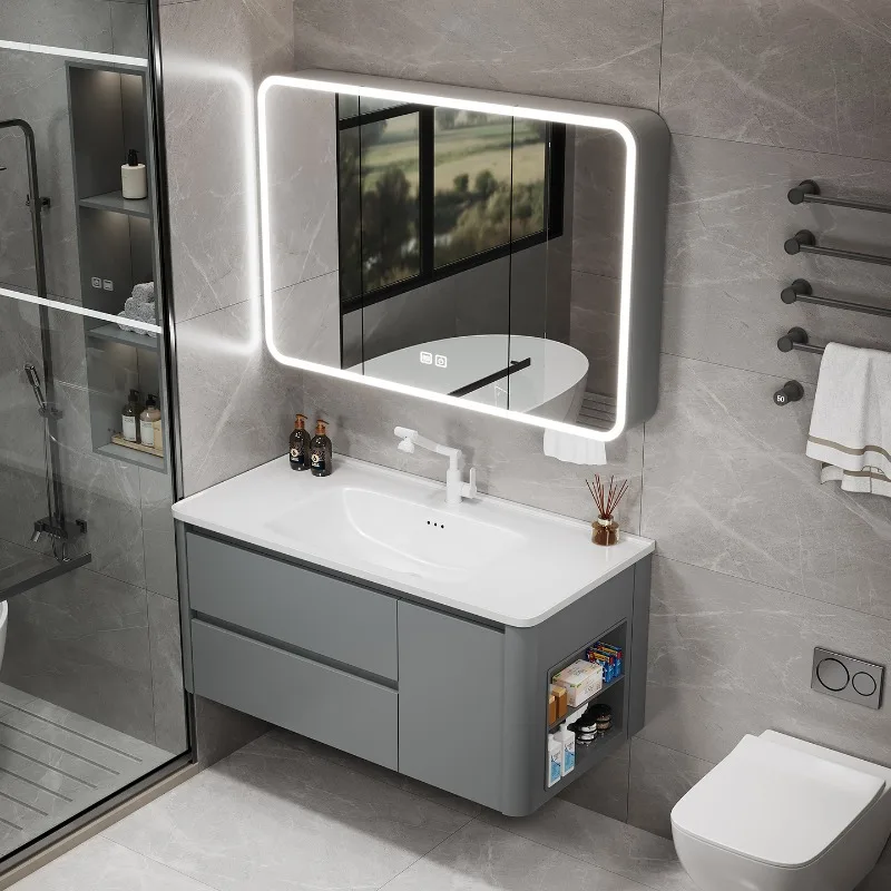 Organizer Toilet Cupboard Storage Display China Modern Partitions Drawers Paper Bathroom Cabinet Luxury Gabinete Home Furniture