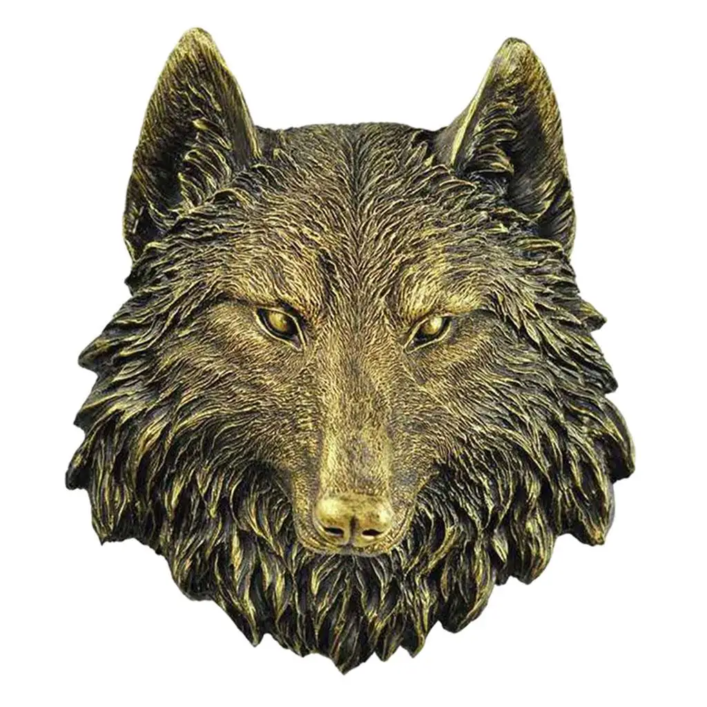 Animals Mounted Bust Large Sculpture Animals Decor Taxidermy Mounts and Wall Mounted Crafts Ornaments