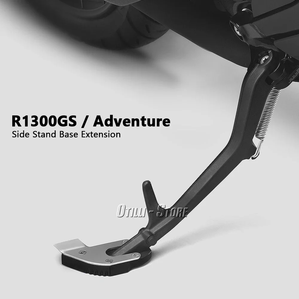 R1300GS 2023 2024 CNC Aluminum Motorcycle Kickstand Extender Foot Side Stand Base Extension For BMW r1300gs R 1300 GS Adventure