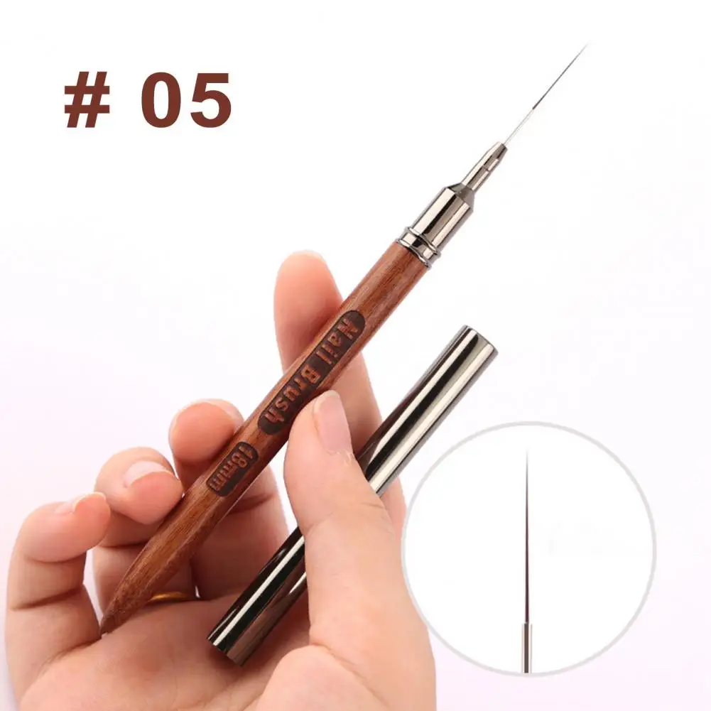 Small Bristle Nail Art Pen Professional Nail Art Liner Brushes for Diy Drawing Lines Stripes Flower Patterns for Nail