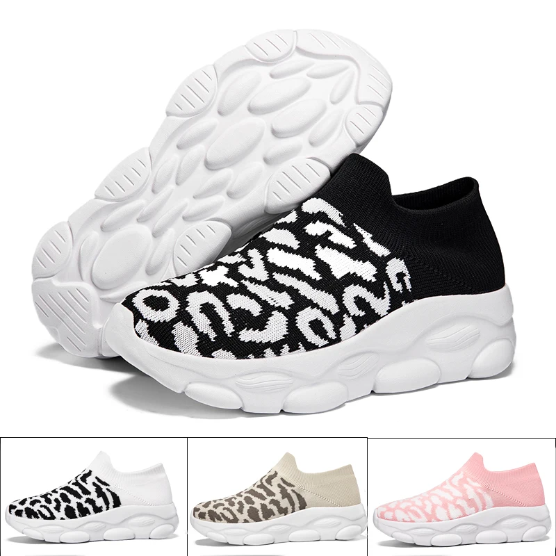 

New Women's socks shoes Lightweight breathable soft sole Casual Shoes Women's Mesh Sports Shoes Healthy Walking Flat shoes