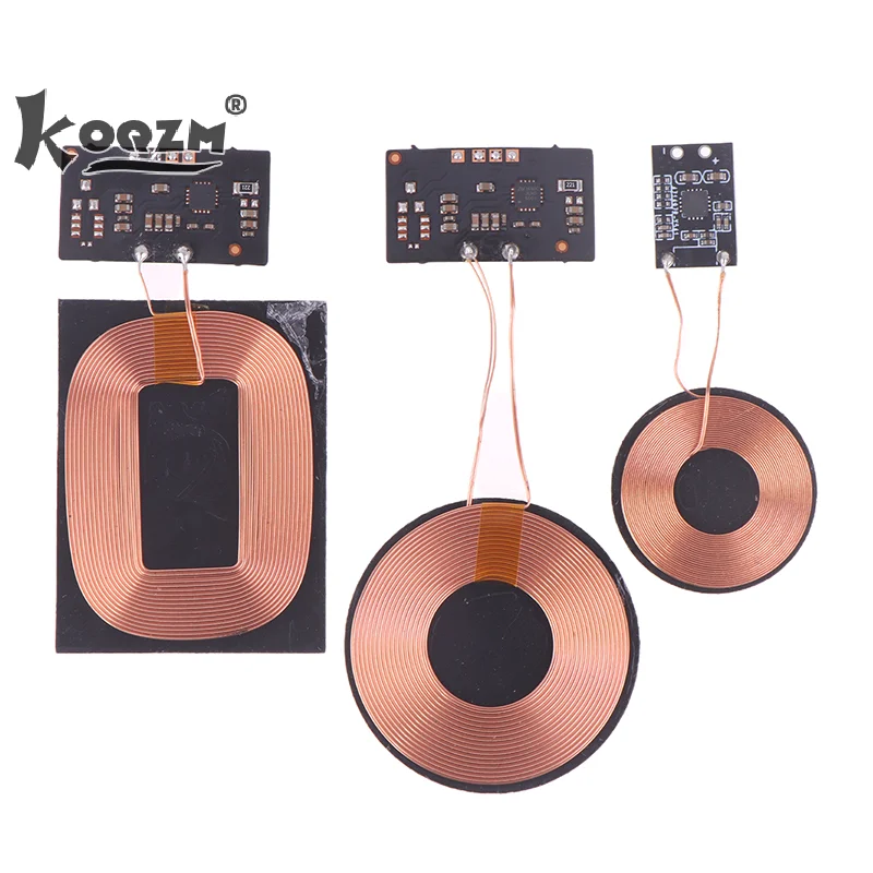 3W 600mA/5W 1A Wireless Charging Receiver Module Small Coil Built-in 5V Charging Wireless Charger PCBA Board