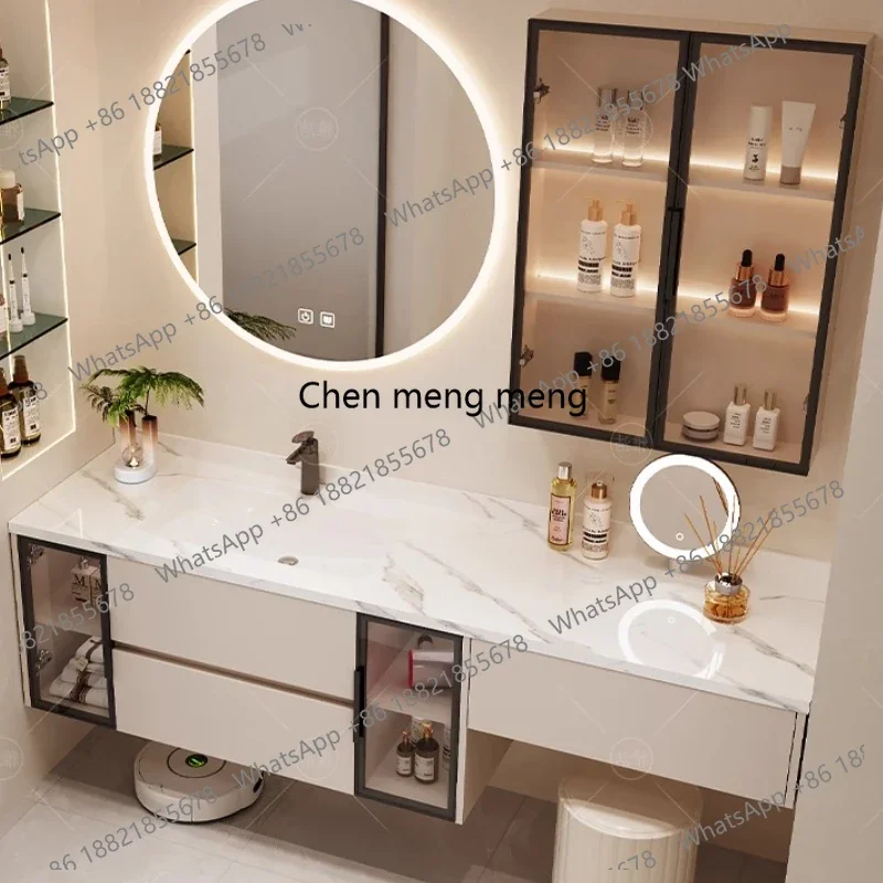 D80 Sink Decorations Bathroom Cabinet Luxury Makeup Customized Display Cupboard Gadgets Space Saver Archivadores Hotel Furniture