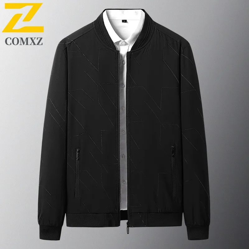 سترة COMXZ للرجال، سترة مميزة للتنقل المقاومة للرياح للدراجات النارية، كاجوال مريحة وخفيفة الوزن للخريف، معطف جديد