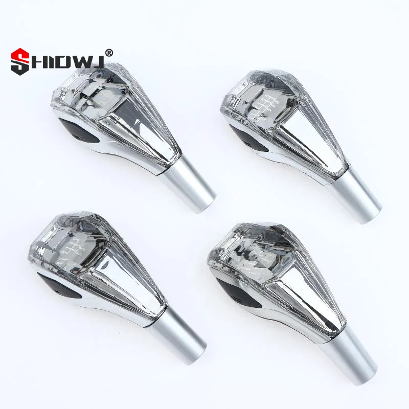 1 Set Universal Modified Lever Handball New Crystal Multicolor LED Light Car Gear Shift Knob For Auto Accessories